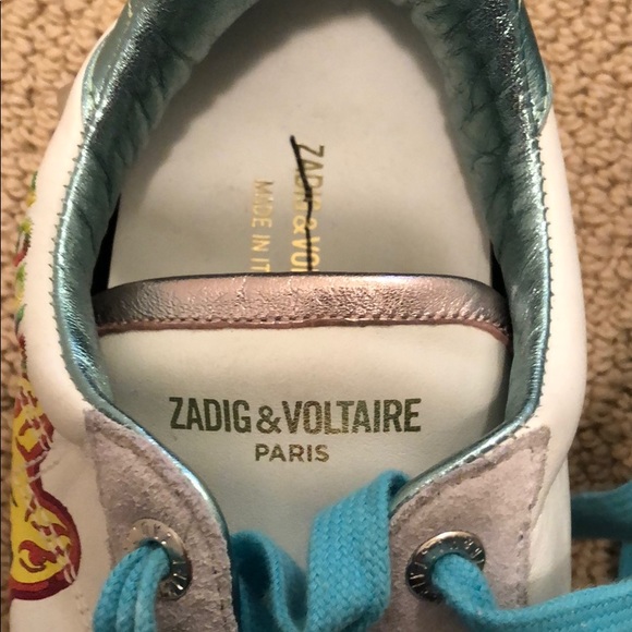 Free People x Zadig & Voltaire Rainbow Sneaker 10 - Picture 10 of 11